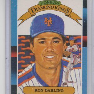 RARE & Vintage Ron Darling 1988 Donruss Diamond Kings Collectible Card